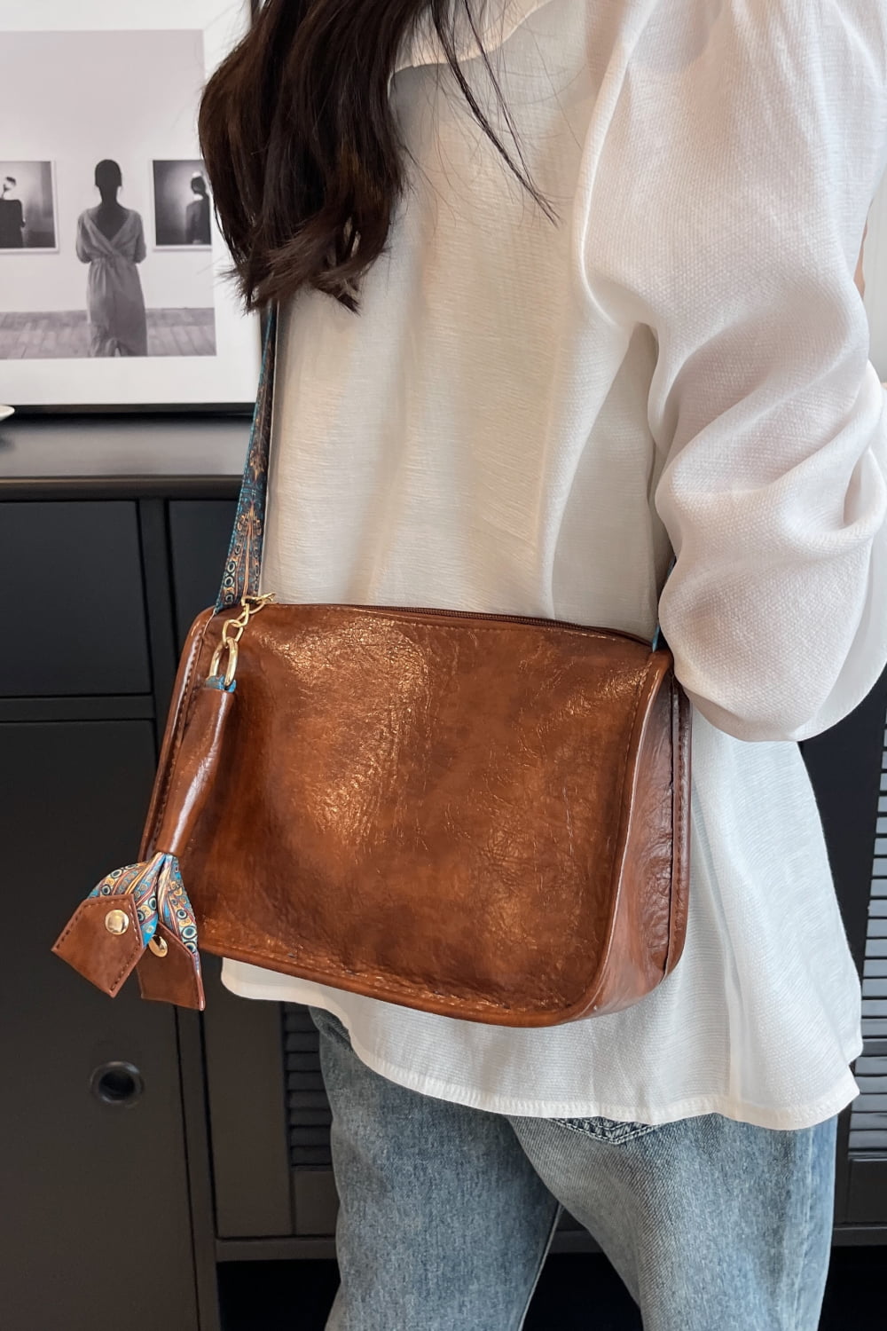 Adored PU Leather Shoulder Bag