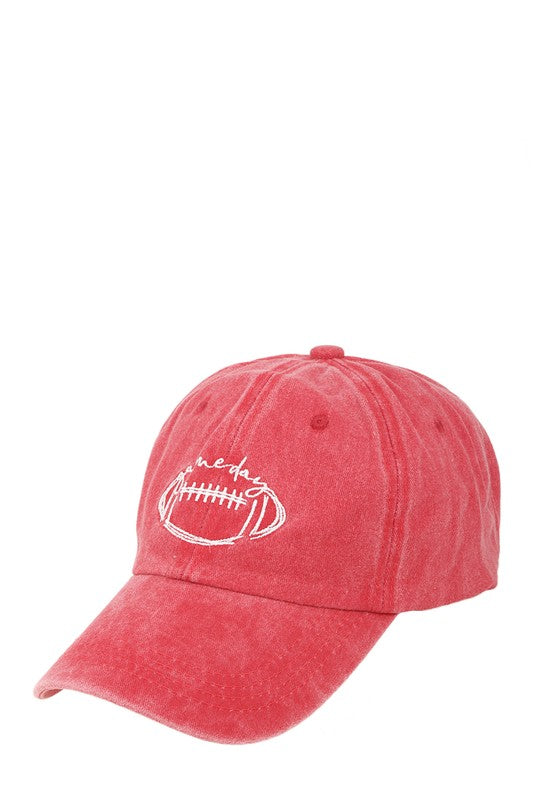 Rugby ball Embroidery Cap