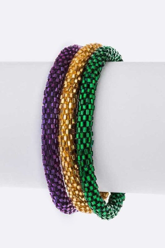 Mardi Gras Nepal Bracelet Set